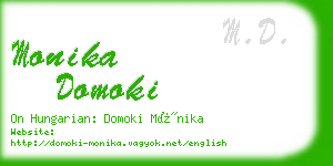 monika domoki business card